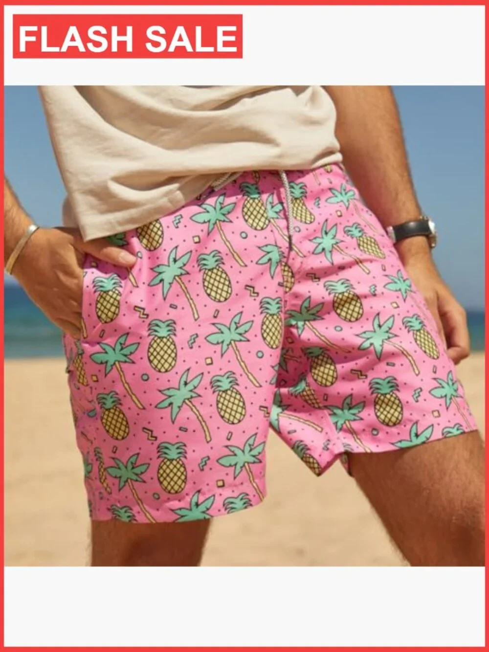 Men's Quick Dry Swim Trunks with Mesh Lining 7in Board Shorts